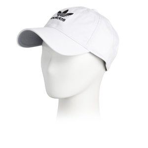 ADIDAS White/black Originals Relaxed Strapback Cap